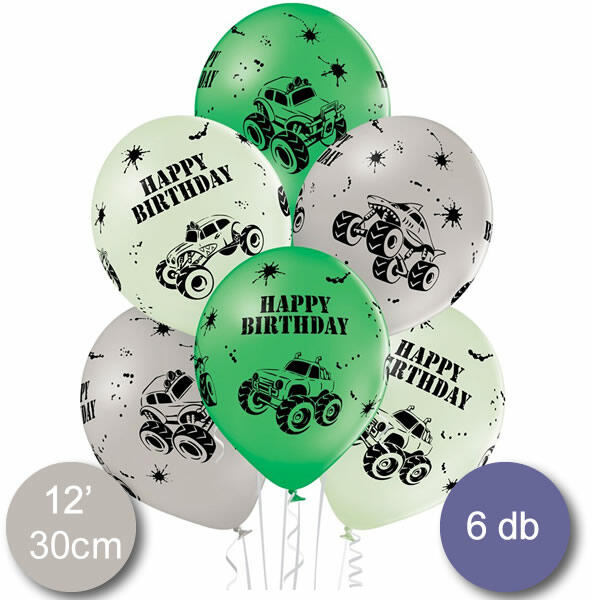Lufi, Happy Birthday, monster truck, 6 db/cs