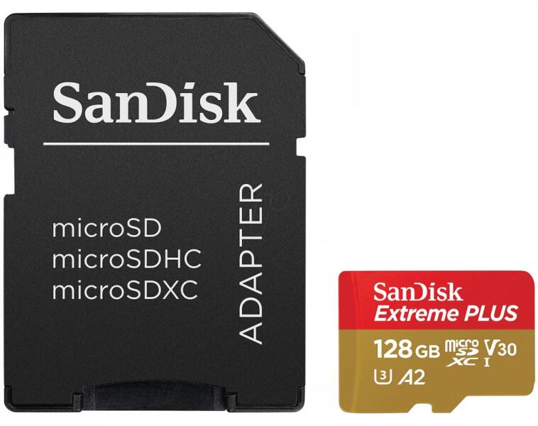 SanDisk Extreme Plus microSDXC 128GB (SDSQXBD-128G-GN6MA) (Card