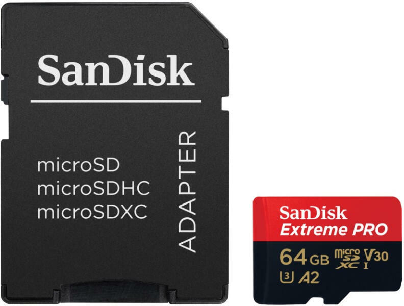 SanDisk Extreme PRO microSDXC 64GB (SDSQXCU-064G-GN6MA/214503