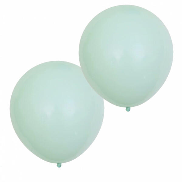 2 darabos latex lufi - Pasztell macaron színek - Zöld - 45 cm