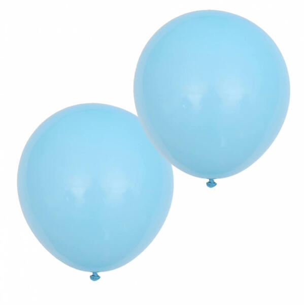 2 darabos latex lufi - Pasztell macaron színek - Kék - 45 cm