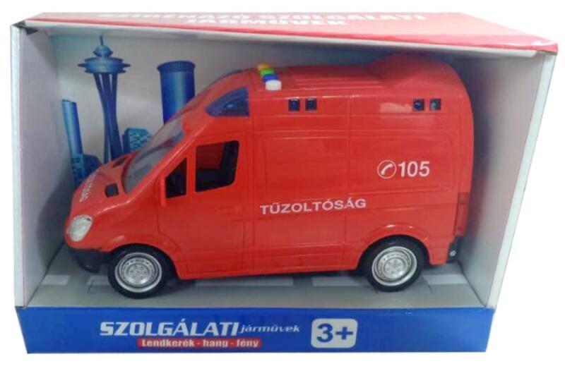 Lendkerekes magyar tűzoltó autó 21cm (1712A139)