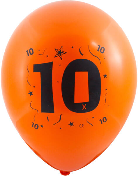 Lufi, évszámos (10) 10 db/csomag/vegyes színekben