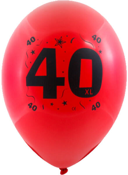 Lufi, évszámos (40) 10 db/csomag/vegyes színekben