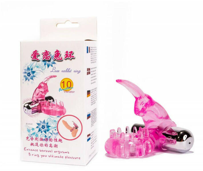 Cock Ring with Bullet Vibrator Pink 1