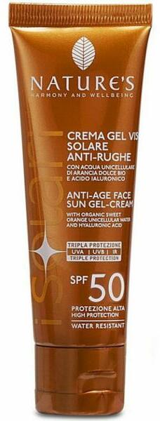 Anti-aging napvédő gélkrém arcra SPF 50 50ml