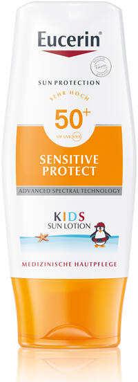 Vásárlás: Eucerin Sun Sensitive Protect Gyermek naptej SPF 50+ 150ml Naptej,  napolaj árak összehasonlítása, Sun Sensitive Protect Gyermek naptej SPF 50  150 ml boltok