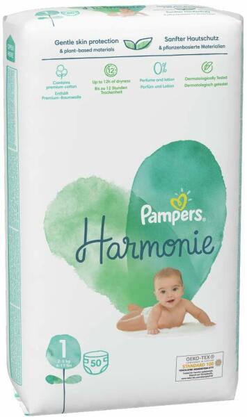 Vásárlás: Pampers Harmonie 1 Newborn 2-5 kg 50 db Pelenka árak  összehasonlítása, Harmonie 1 Newborn 2 5 kg 50 db boltok