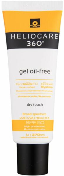 360° Oil-Free fényvédő készítmény arcra SPF 50 50ml