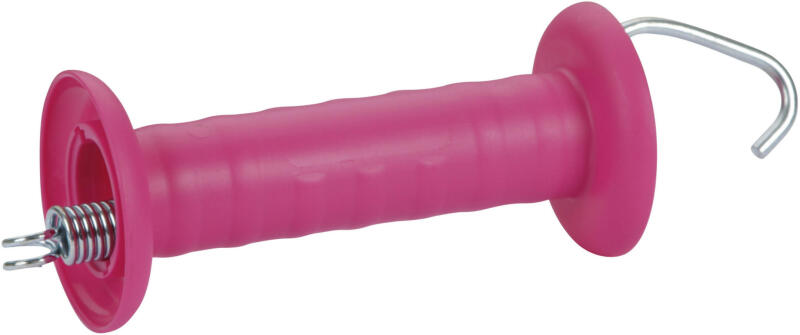 Kapufogó vezetékhez horoggal egyszerű rugóval/pink