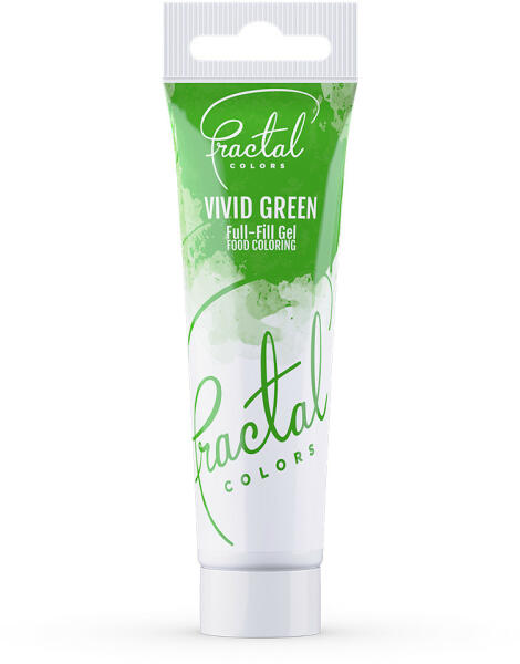 gél állagú ételszínezék - Vivid Green - Élénk zöld