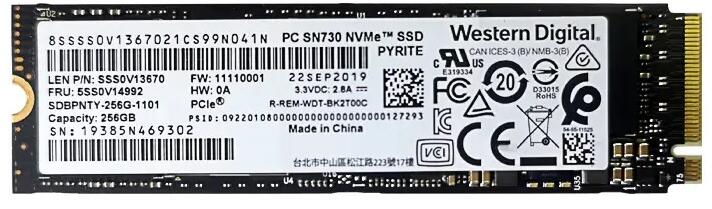 Vásárlás: Western Digital SN730 256GB M.2 (SDBPNTY-256G) Belső SSD meghajtó  árak összehasonlítása, SN 730 256 GB M 2 SDBPNTY 256 G boltok