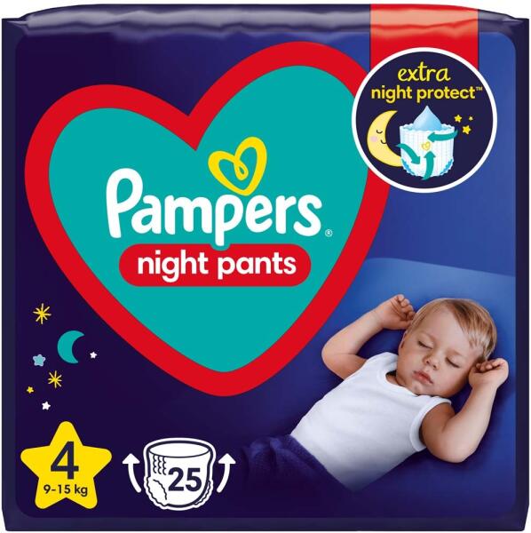 Vásárlás: Pampers Night Pants 4 9-15 kg 25 db Pelenka árak  összehasonlítása, Night Pants 4 9 15 kg 25 db boltok