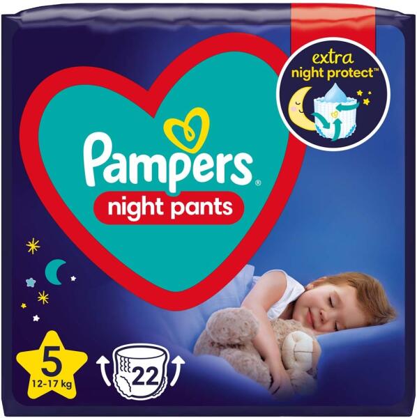 Vásárlás: Pampers Night Pants 5 (12-17kg) 22db Pelenka árak  összehasonlítása, Night Pants 5 12 17 kg 22 db boltok