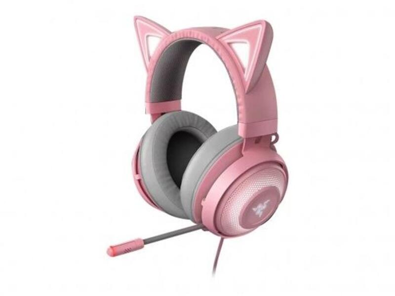 Razer Kraken Kitty V2 Pro（Quartz Pink） Razer Kraken Kitty V2 Pro (RZ04-04510200-R3M1) (Microfon, căşti