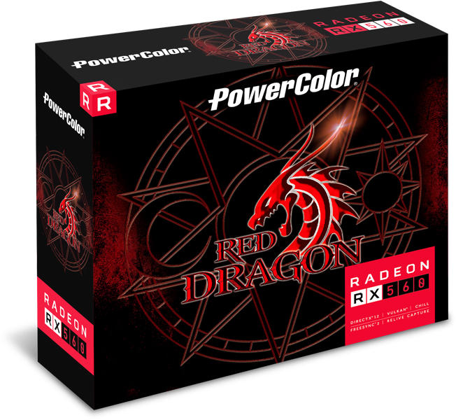 PowerColor Radeon RX 560 Red Dragon OC 4GB (AXRX 560 4GBD5-DHV2/OC ...