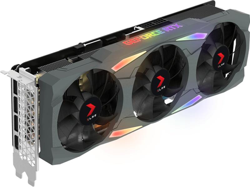 PNY GeForce RTX 3090 Ti 24GB GDDR6X XLR8 Gaming EPIC-X RGB™ UPRISING Triple Fan Graphic Card Overclocked Edition,zwart