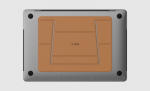 Dotfes F03 barna bőr prémium laptop tartó