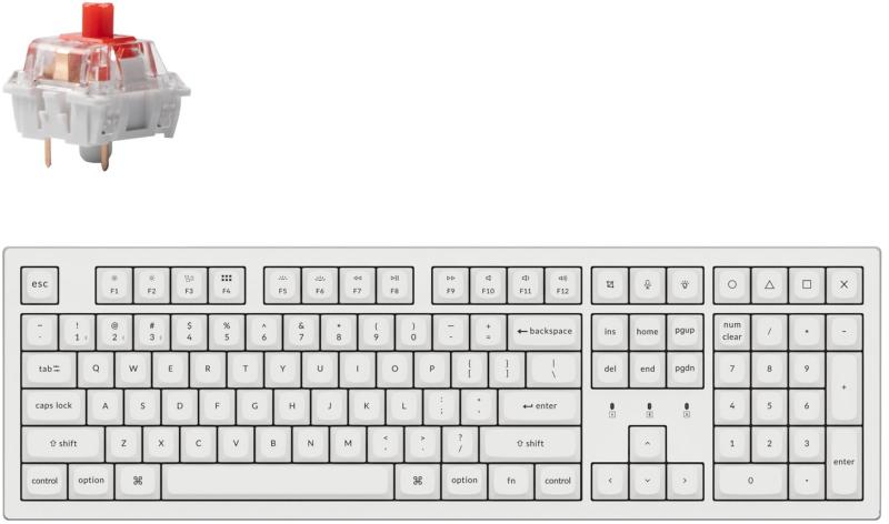 Keychron K10 Pro Swappable RGB Backlight Brown Switch (K10P-H3 ...