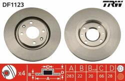 TRW Disc frana TRW DF1123 (DF1123) - automobilus