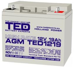 Ted Electric Acumulator AGM VRLA High Rate TED1219 (TED1219 12V 19Ah TED002815)
