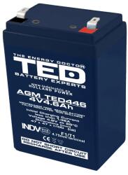 Ted Electric Acumulator AGM VRLA 4V 4 (4V 4,6A TED446 TED002853)