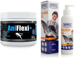 Game Dog AniFlexi+ V2 Supliment alimentar caini pentru articulatii si oase 150 g + ulei de somon 250 ml Simply from Nature GRATIS