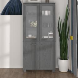 vidaXL Dulap înalt „HAMAR, gri închis, lemn masiv de pin (3100928) Comoda