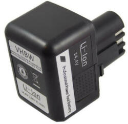 VHBW Elektromos szerszám akkumulátor Würth G14, 070091526 - 1500 mAh, 14.4 V, Li-ion (WB-800114672)