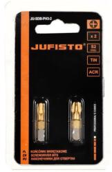 JUFISTO Set varfuri- biti- PZ3- 1/4 "- 2 buc- PZ3x25 mm- Jufisto (JU-ACC-2303) Set capete bit, chei tubulare