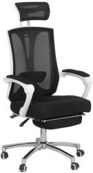  Scaun de birou ergonomic cu suport de picioare OFF 420 negru