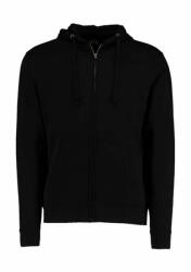 Kustom Kit Férfi kapucnis hosszú ujjú kabát Kustom Kit Regular Fit Zipped Hoodie Superwash 60? L, Fekete