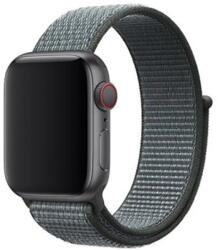 MYBANDZ Flexibil stofă curea de ceas Apple Watch 42-44mm gri de furtună (APW422797)
