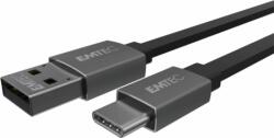 EMTEC USB-C apa - USB-A apa töltőkábel 1.2m - Fekete (ECCHAT700TC)