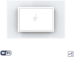 LIVOLO Intrerupator Simplu Cap Scara / Cruce Wi-Fi cu Touch LIVOLO cu Rama din Sticla, standard italian - Serie Noua