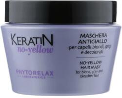 Phytorelax Laboratories Mască anti-galben pentru păr blond - Phytorelax Laboratories Keratin No-Yellow Hair Mask 250 ml