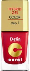 Delia Cosmetics Lac cu efect de gel pentru unghii - Delia Cosmetics Coral Nail Hybrid Gel 32 - White Pearl