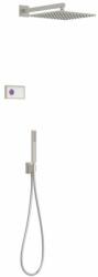 TRES Shower Technology falba építhető elektronikus termosztátos zuhanyrendszer acél 09286563AC (09286563AC)