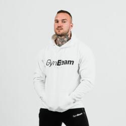 GymBeam PRO Hoodie White pulóver - GymBeam M
