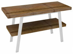 SAPHO Twiga mosdótartó asztal polccal 110x72x50 cm, matt fehér/old wood VC453W-110-8 (VC453W-110-8)