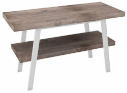 SAPHO Twiga mosdótartó asztal polccal 110x72x50 cm, matt fehér/rusztikus dió VC453W-110-3 (VC453W-110-3)
