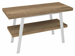 SAPHO Twiga mosdótartó asztal polccal 110x72x50 cm, matt fehér/rover tölgy VC453W-110-4 (VC453W-110-4)