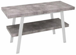 SAPHO Twiga mosdótartó asztal polccal 110x72x50 cm, matt fehér/cement szürke VC453W-110-7 (VC453W-110-7)