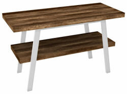 SAPHO Twiga mosdótartó asztal polccal 110x72x50 cm, matt fehér/sötét tölgy VC453W-110-11 (VC453W-110-11)