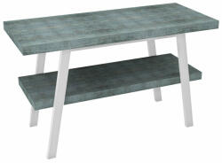 SAPHO Twiga mosdótartó asztal polccal 110x72x50 cm, matt fehér/aquamarine VC453W-110-6 (VC453W-110-6)