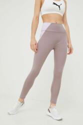 PUMA leggins de antrenament Evostripe femei, culoarea violet, modelator PPYY-LGD08L_48X