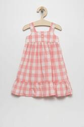 Gap rochie din bumbac pentru copii culoarea roz, midi, evazati PPYY-SUG0AD_30X