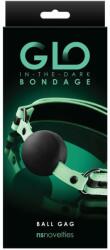  Sötétben világító szájpecek GLO Bondage - Ball Gag - Green