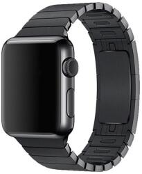 DEVIA Elegant Link Bracelet Apple Watch 46mm / 45mm / 44mm / Ultra 49mm láncszemes fém szíj - fekete