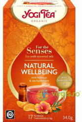 YOGI TEA Ceai cu Ulei Esential Natural Wellbeing - For the Senses Ecologic/Bio 17dz